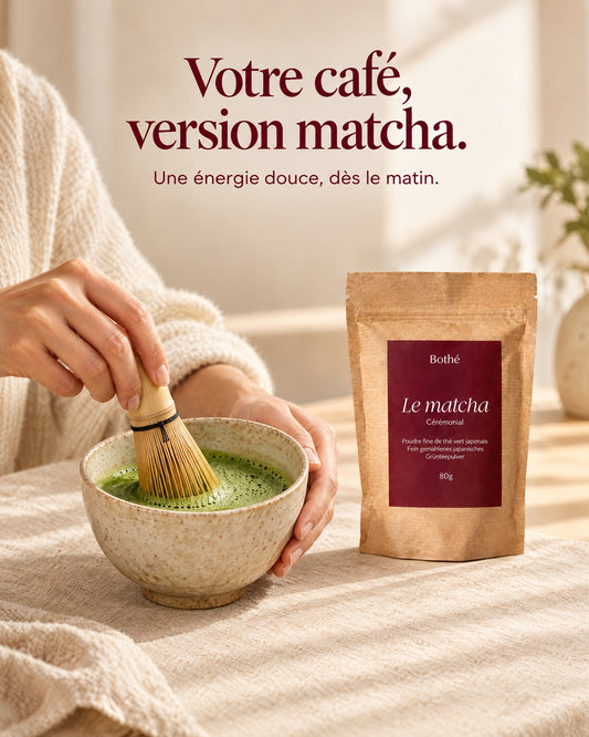 Matcha Bothé – matcha fouetté au chasen, votre café version matcha (lang:fr)