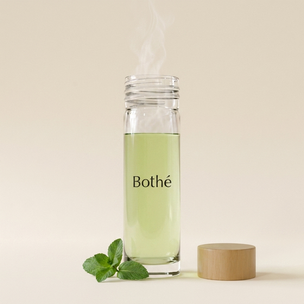 Bottiglia Bothé con infuso di tè verde alla menta — benefici del tè verde