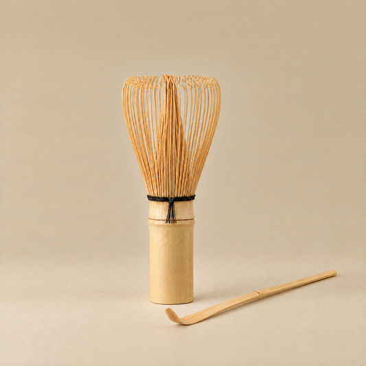 Chasen et cuillère à matcha en bambou